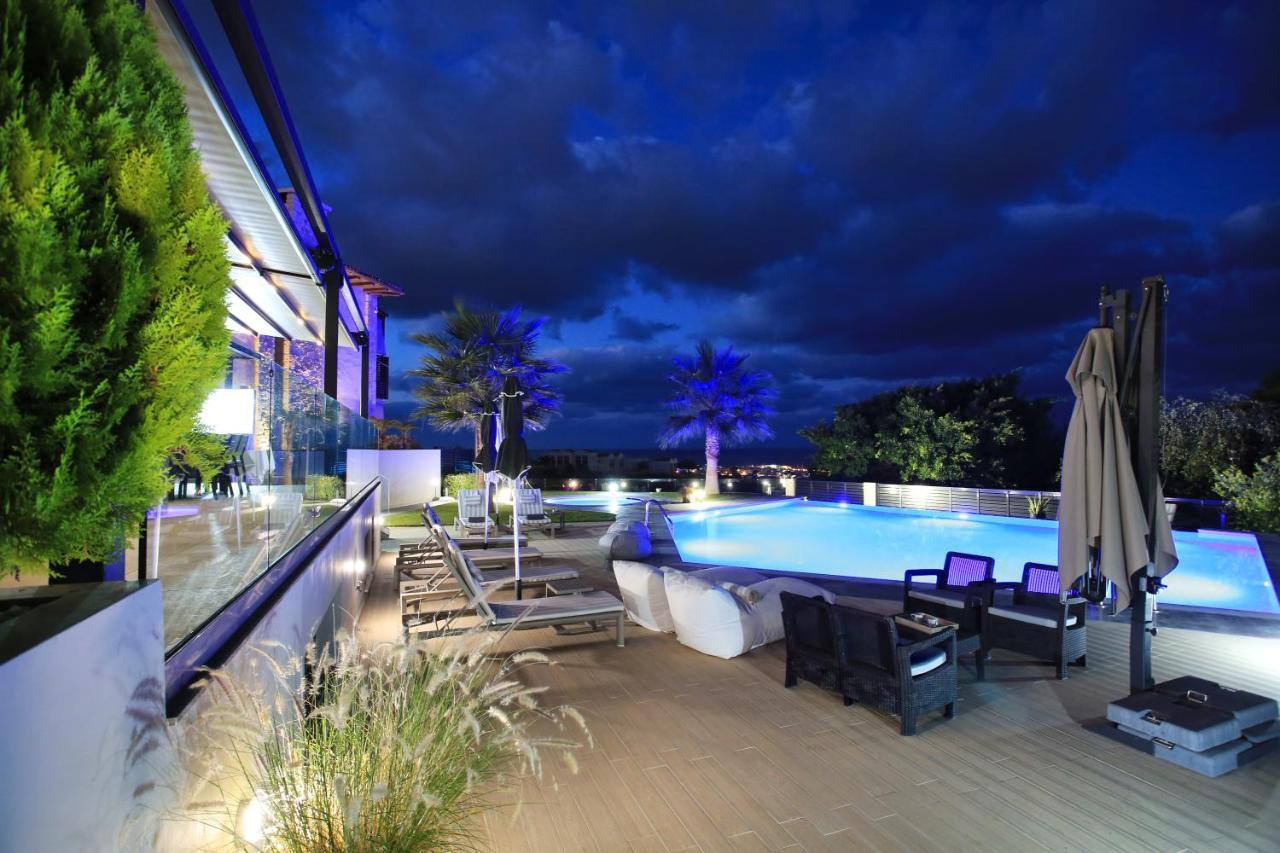 Orama Luxury Villa 4 Bedrooms With Private Pool Khersónisos Eksteriør bilde