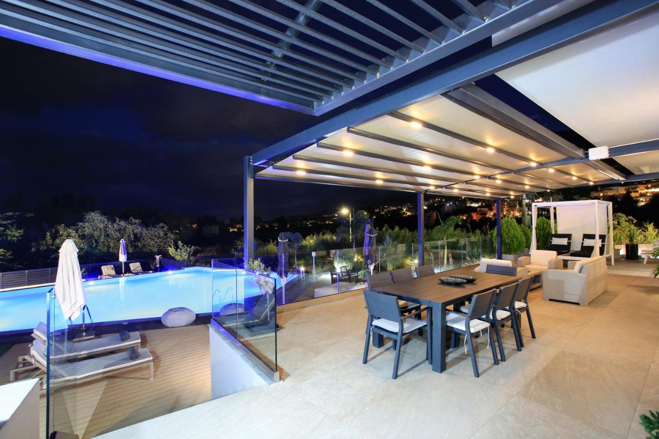Orama Luxury Villa 4 Bedrooms With Private Pool Khersónisos Eksteriør bilde
