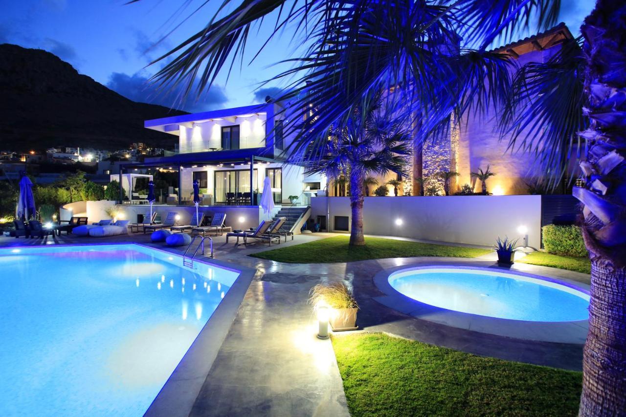 Orama Luxury Villa 4 Bedrooms With Private Pool Khersónisos Eksteriør bilde