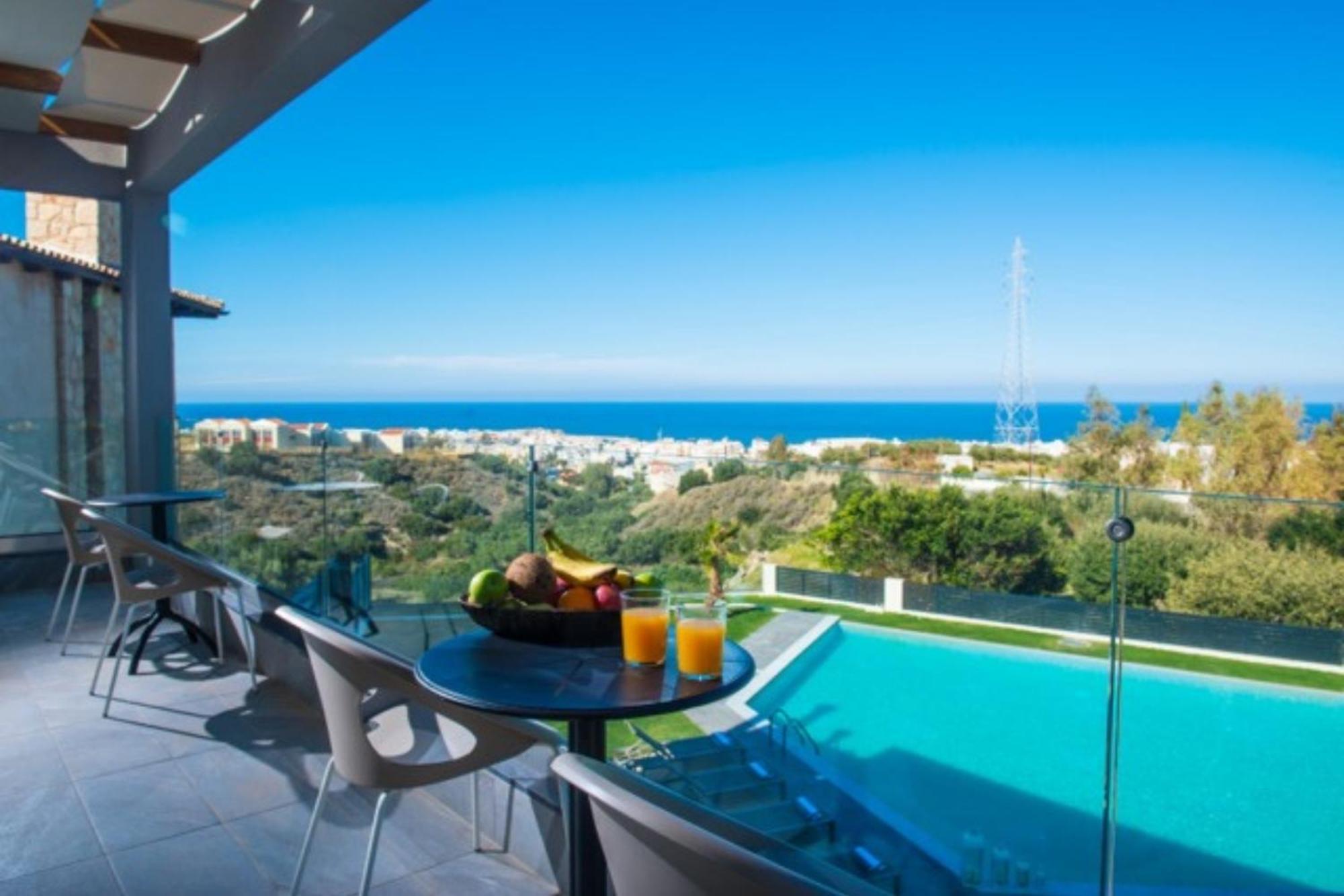 Orama Luxury Villa 4 Bedrooms With Private Pool Khersónisos Eksteriør bilde
