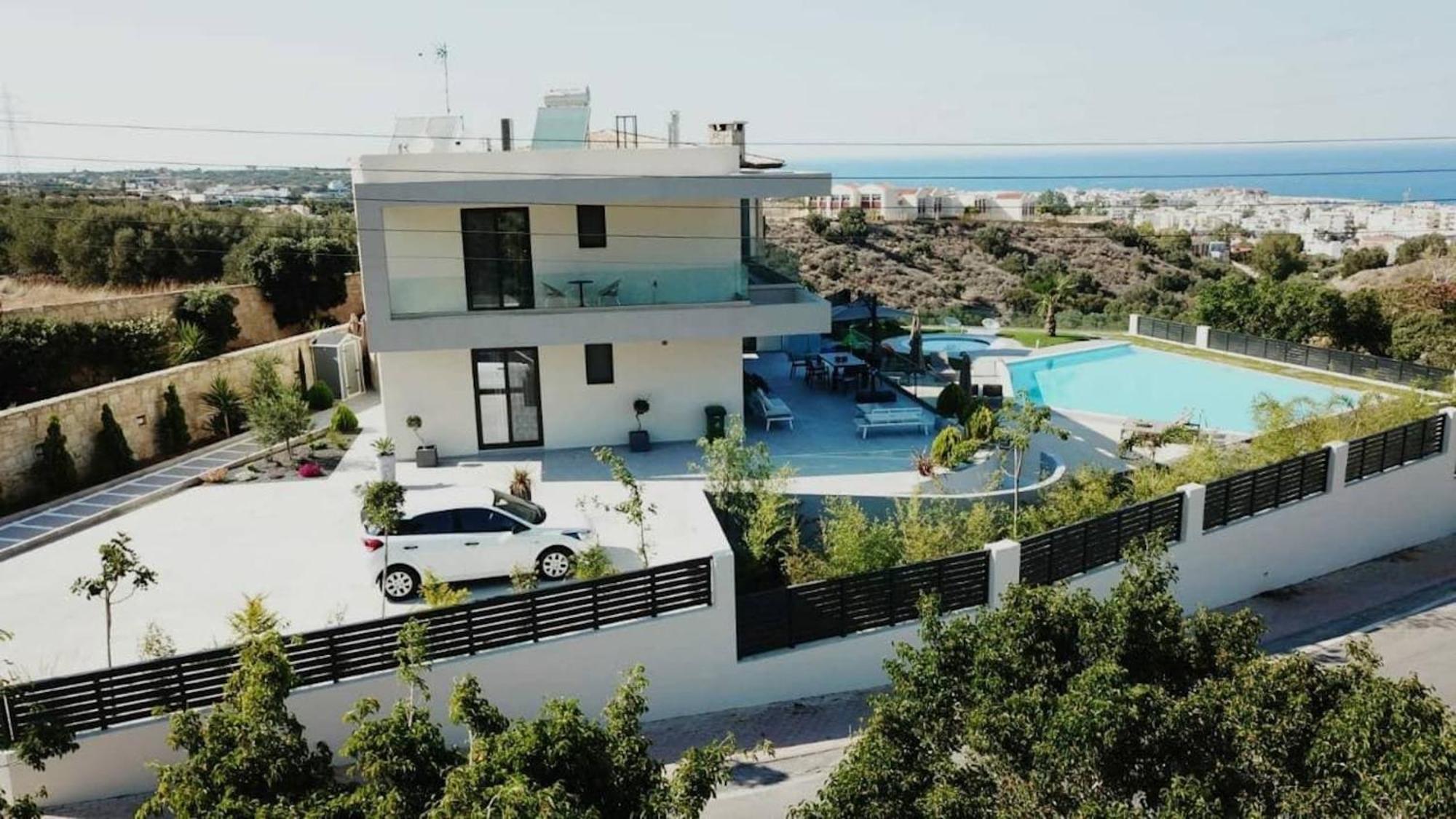 Orama Luxury Villa 4 Bedrooms With Private Pool Khersónisos Eksteriør bilde