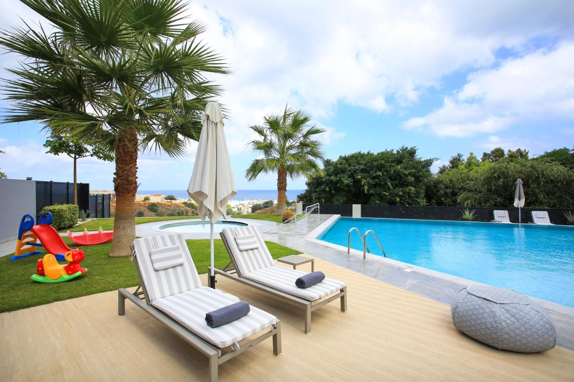Orama Luxury Villa 4 Bedrooms With Private Pool Khersónisos Eksteriør bilde